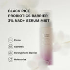 HaruHaru Wonder Black Rice Probiotic Barrier 2% NAD + Serum Mist 80ml Spray
