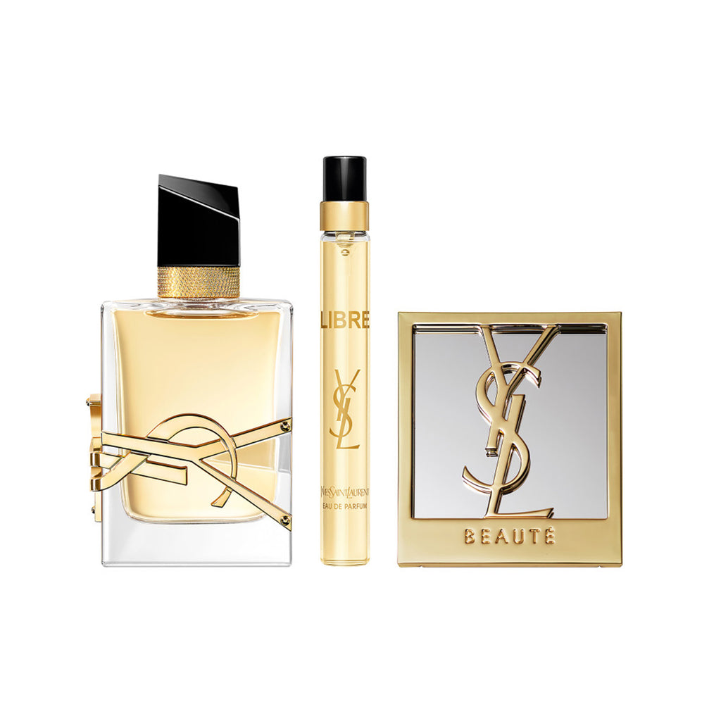 YSL Libre Eau De Parfum 50ml & Travel Spray 10ml & Mirror Gift Set