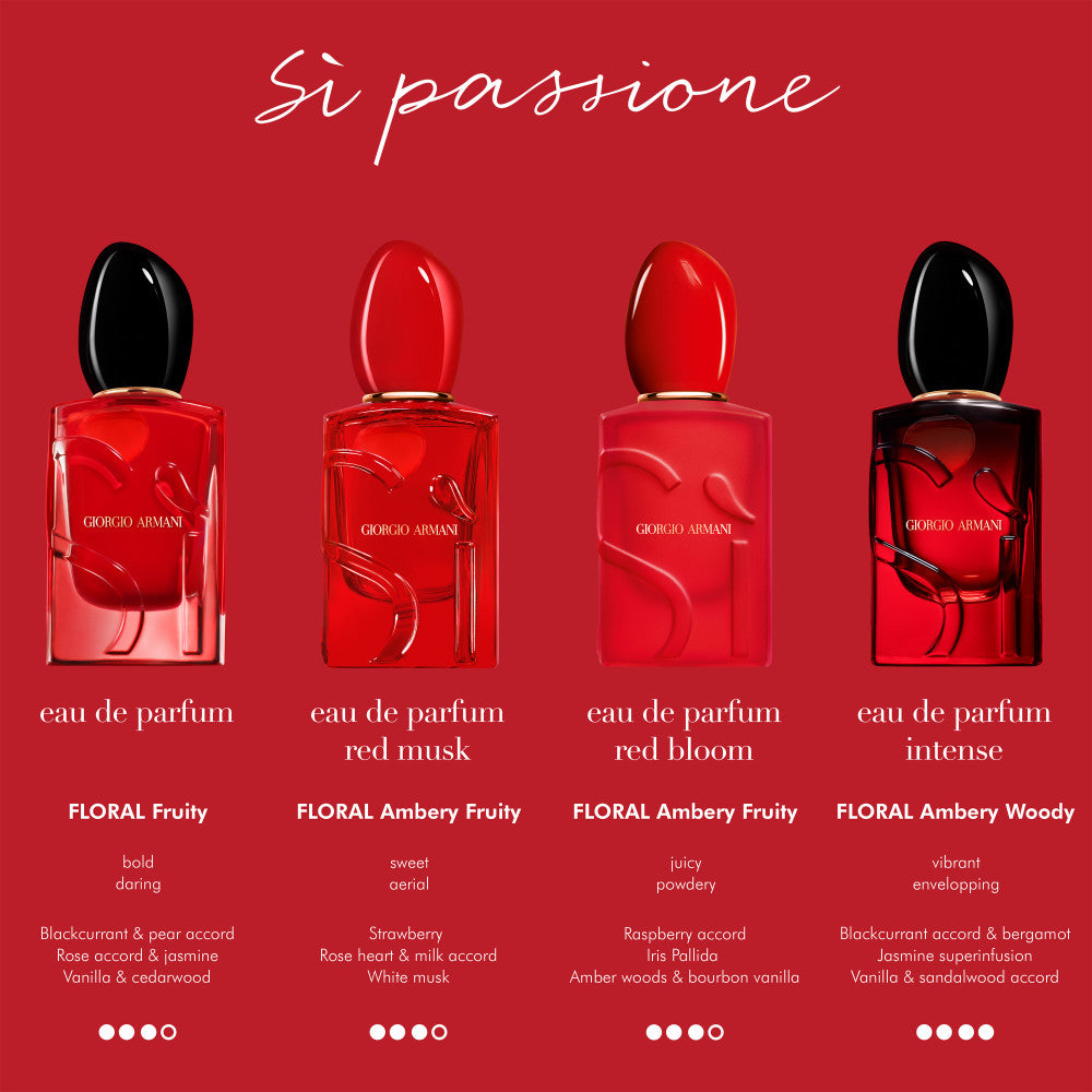 Giorgio Armani Si Passione Red Bloom Eau De Parfum 50ml Spray