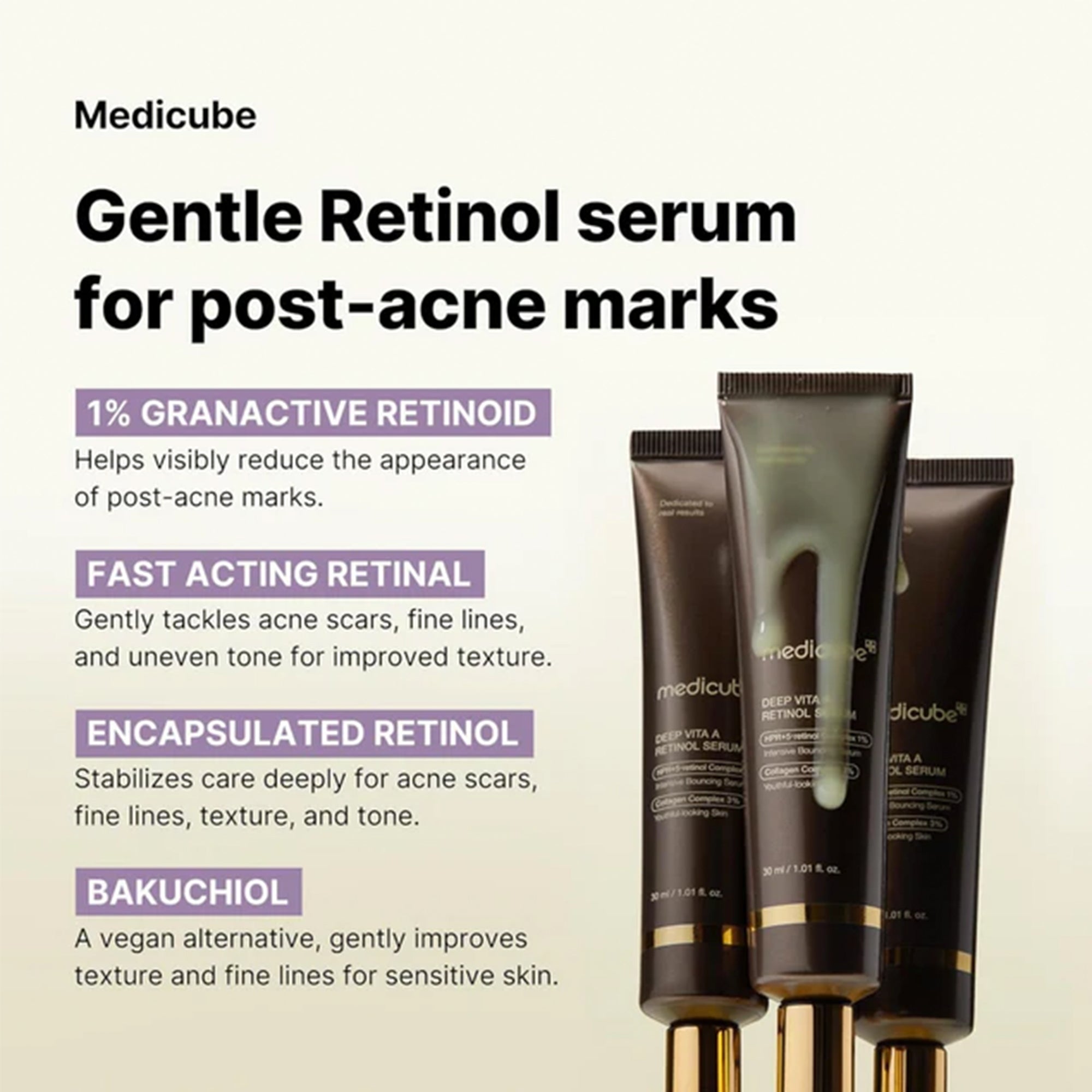Medicube Deep Vita A Retinol Serum 30ml Tube