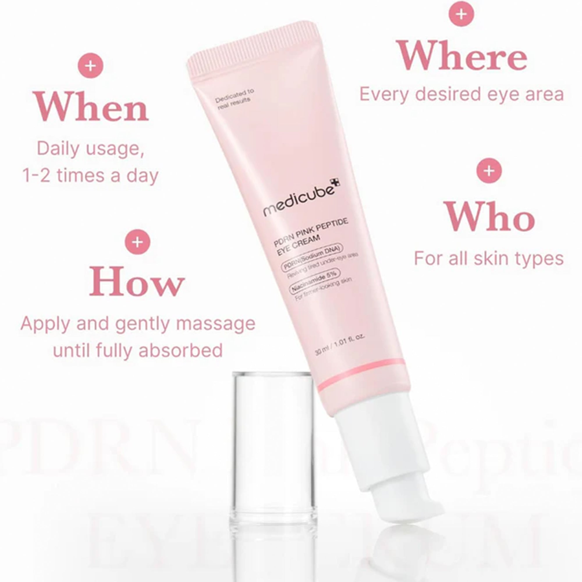 Medicube PDRN Pink Peptide Eye Cream 30ml Pump