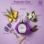 Ahmed Al Maghribi Oud Lavender Extrait De Parfum 75ml Spray