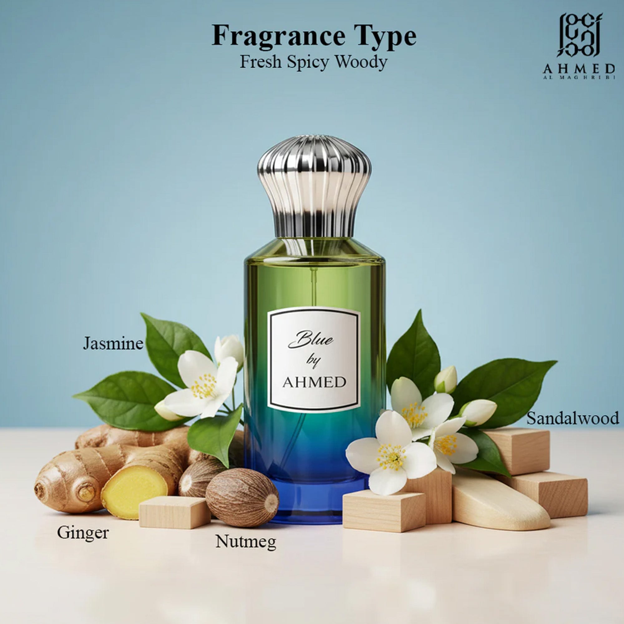 Ahmed Al Maghribi Blue By Ahmed Extrait De Parfum 100ml Spray