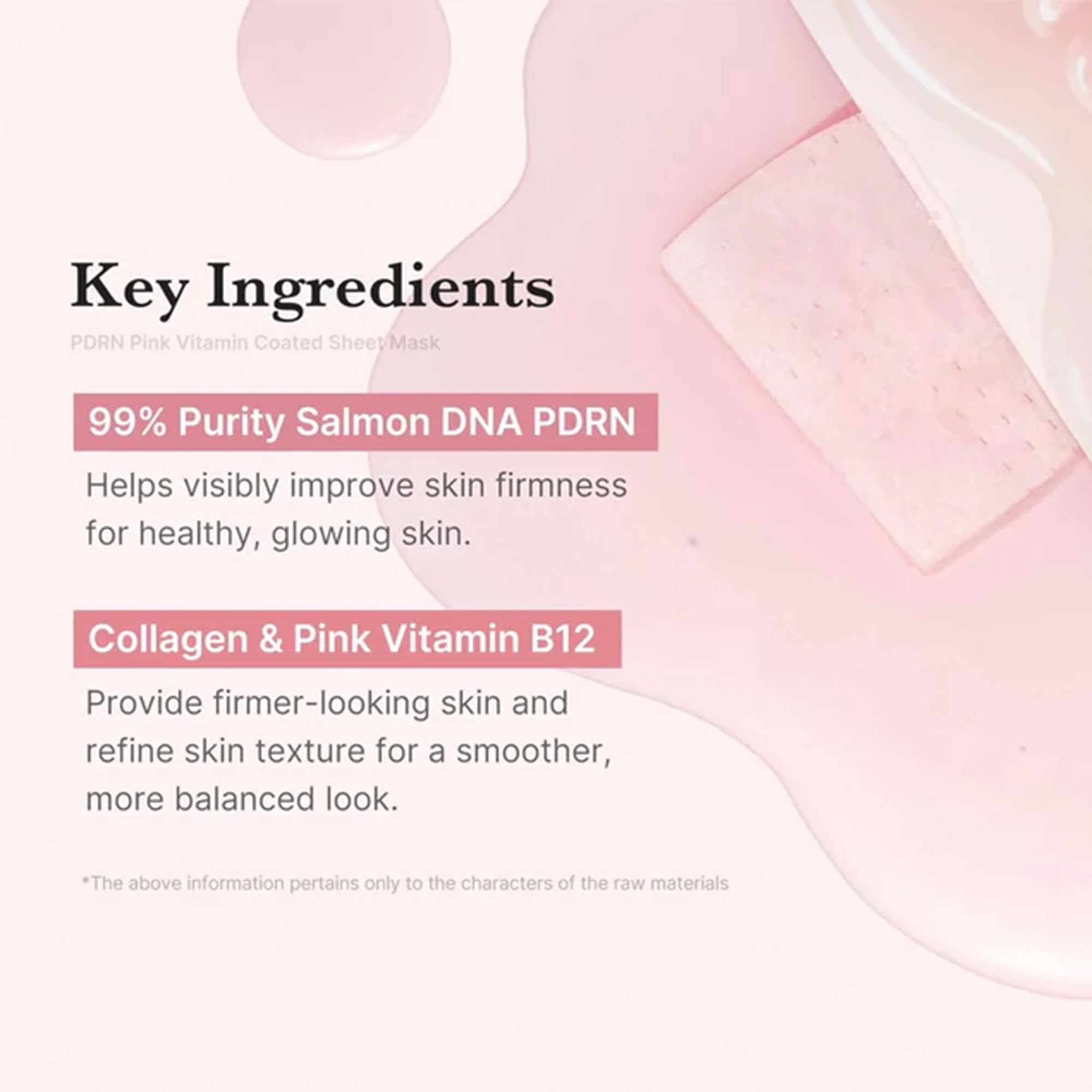 Medicube PDRN Pink Vita Sheet Mask 1pc Sachets/Units