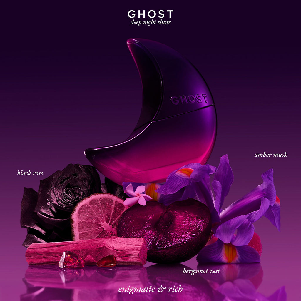Ghost Deep Night Eau De Toilette 50ml & Deep Night 50ml Refill &Deep Night Elixir Mini 10ml Gift Set