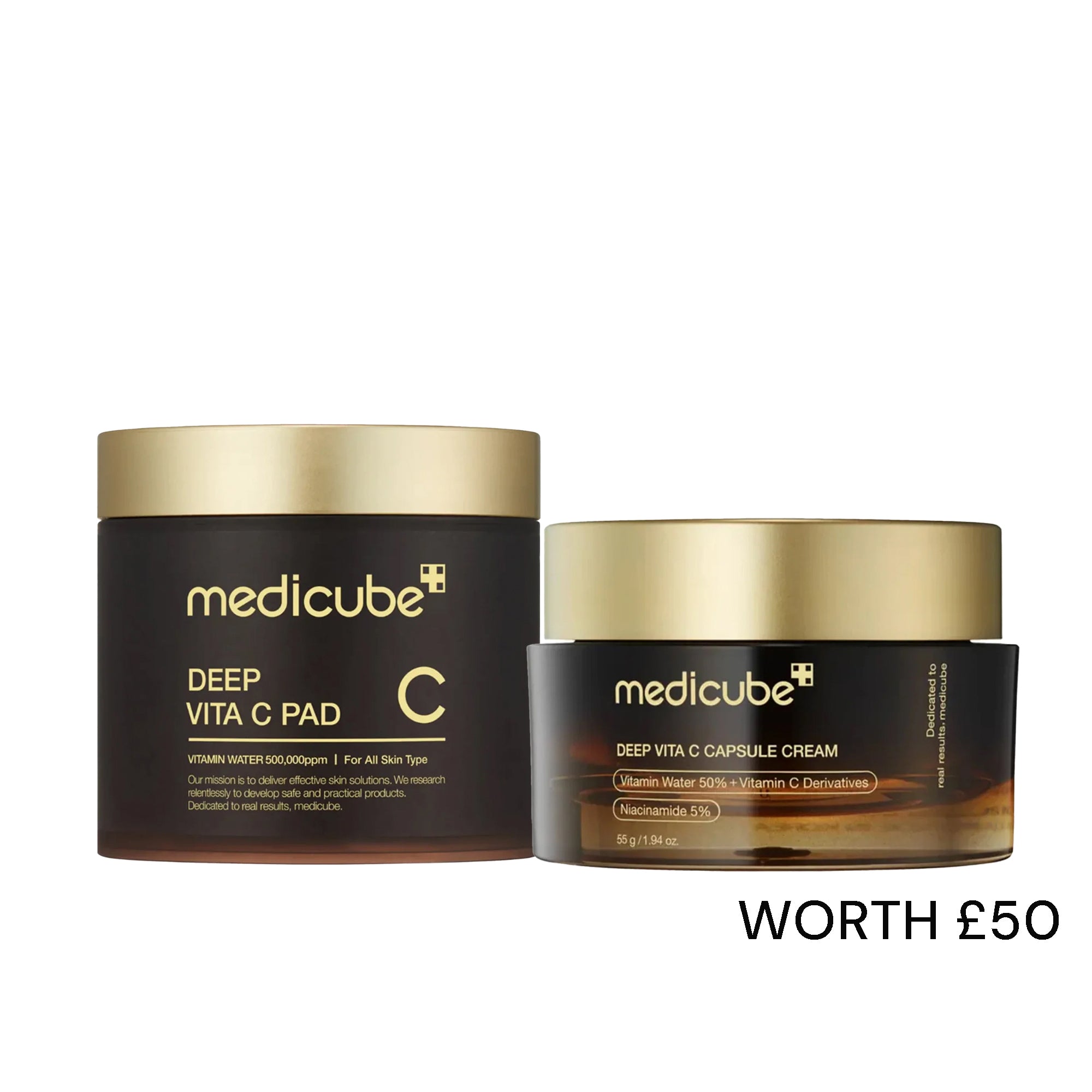 Medicube Deep Vita C Capsule Cream & Toner Pad x70pcs Duo