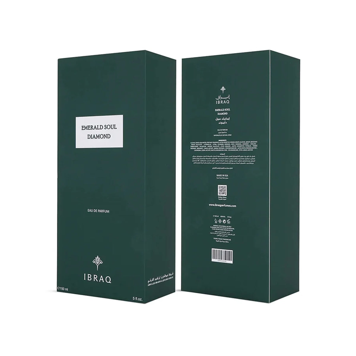 Ibraq Emerald Soul Diamond Eau De Parfum 150ml Spray