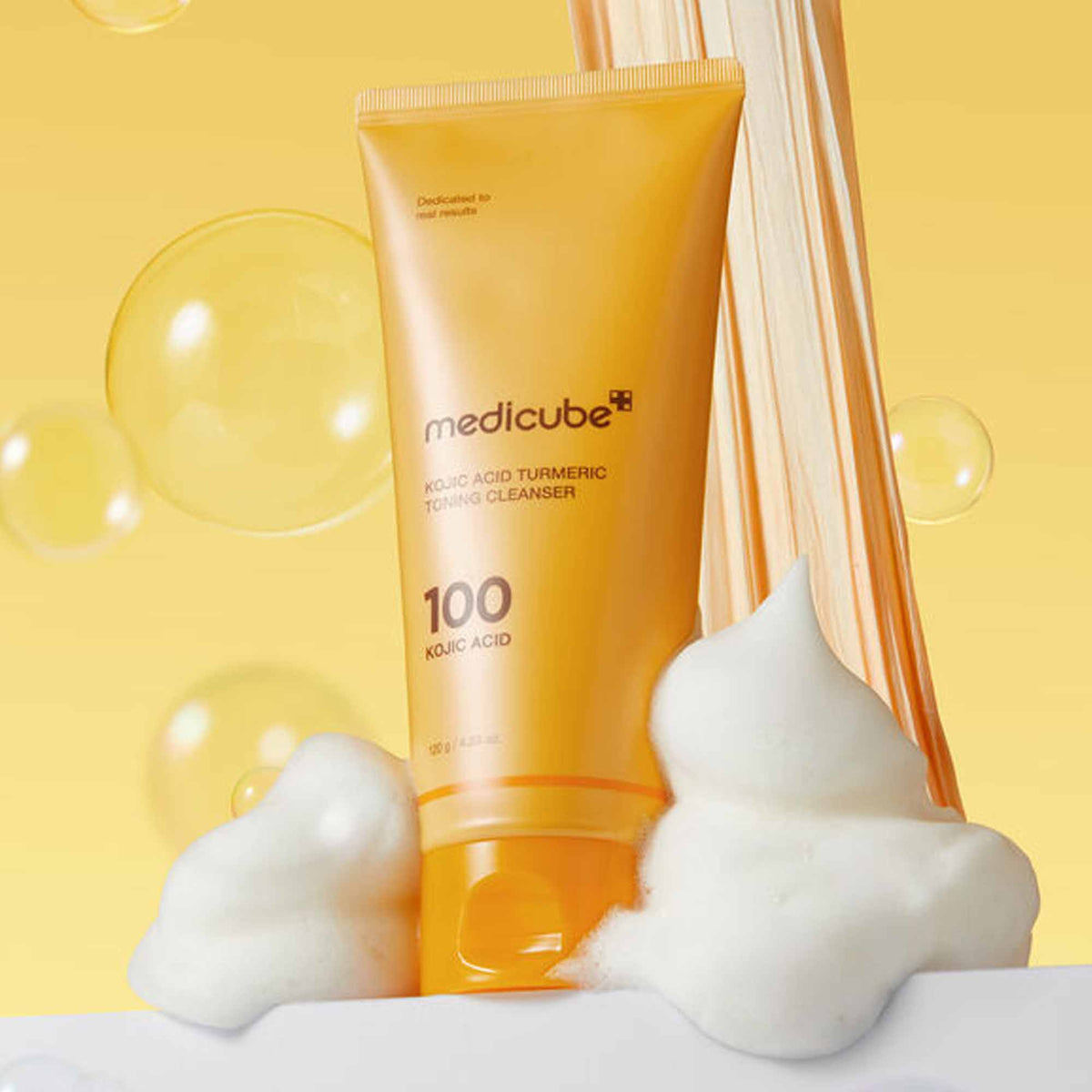 Medicube Kojic Acid Turmeric Toning Cleanser 120g Tube