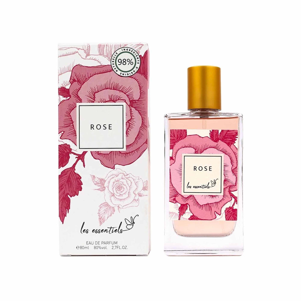 Les Essentials Rose Eau De Parfum 80ml Spray