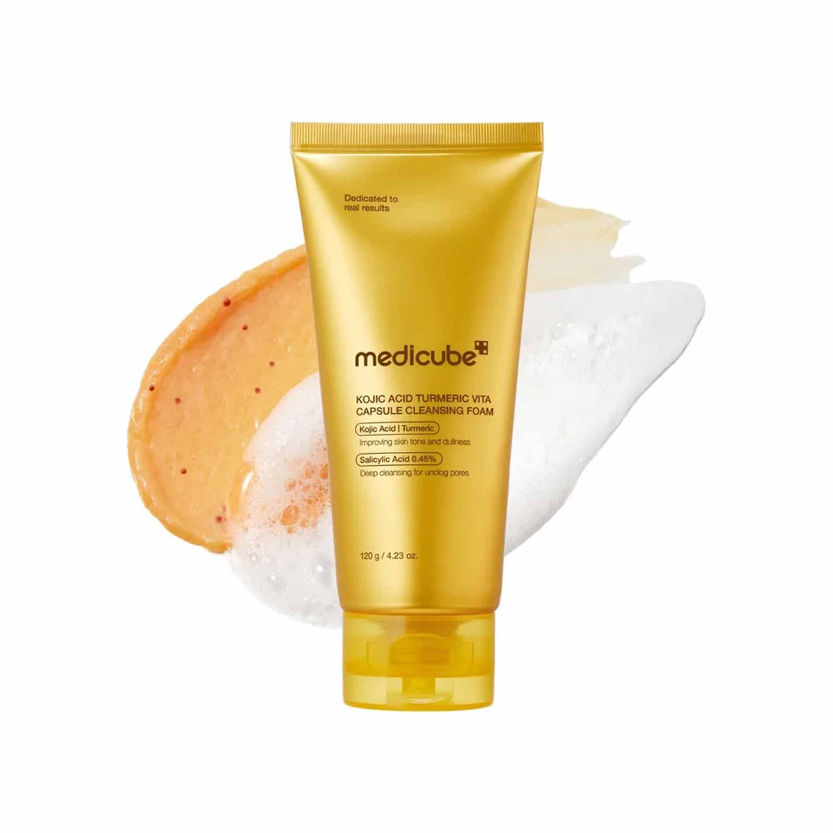Medicube Kojic Acid Turmeric Vita Capsule Cleansing Foam 120g Tube