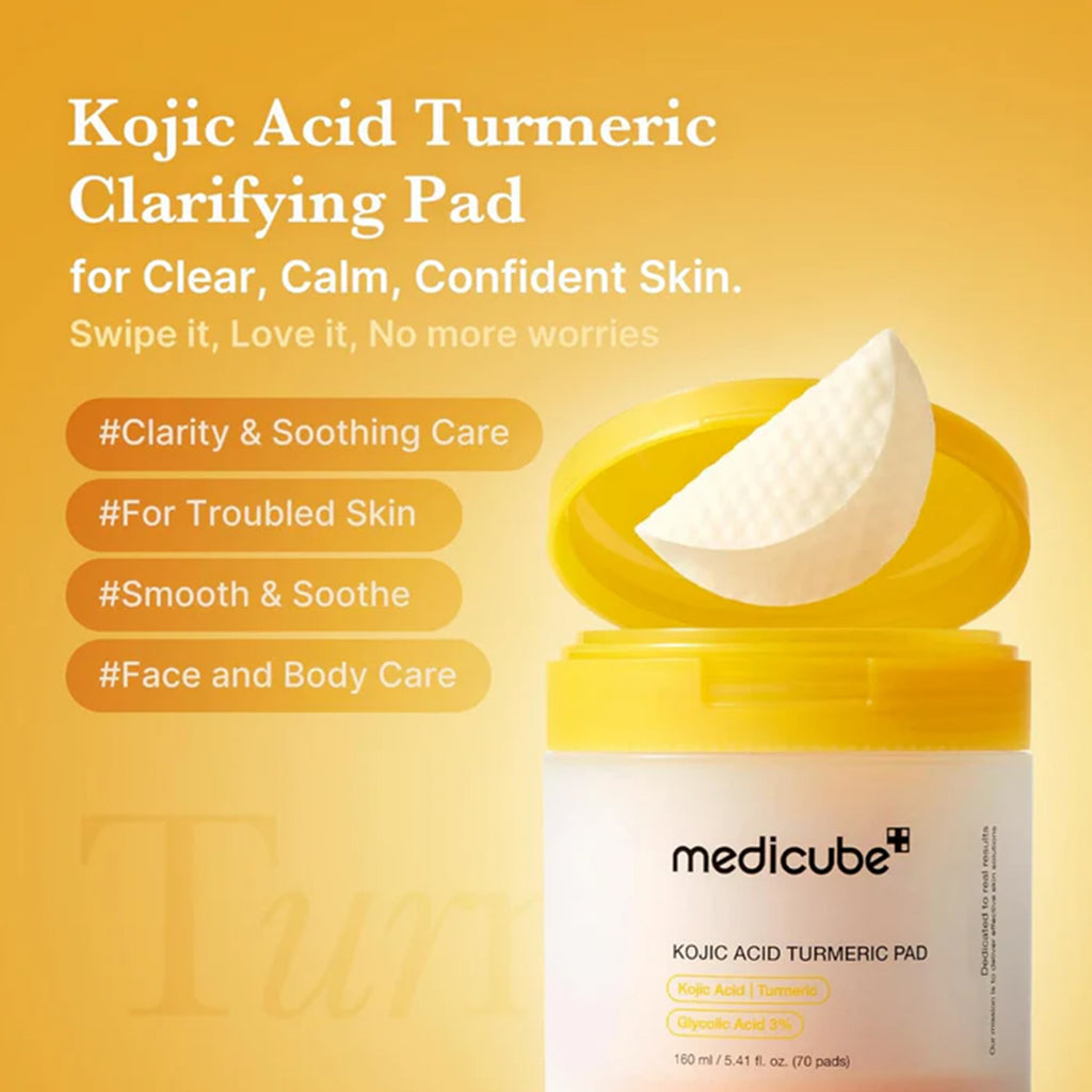 Medicube Kojic Acid Turmeric Toner Pad 70pcs Jar