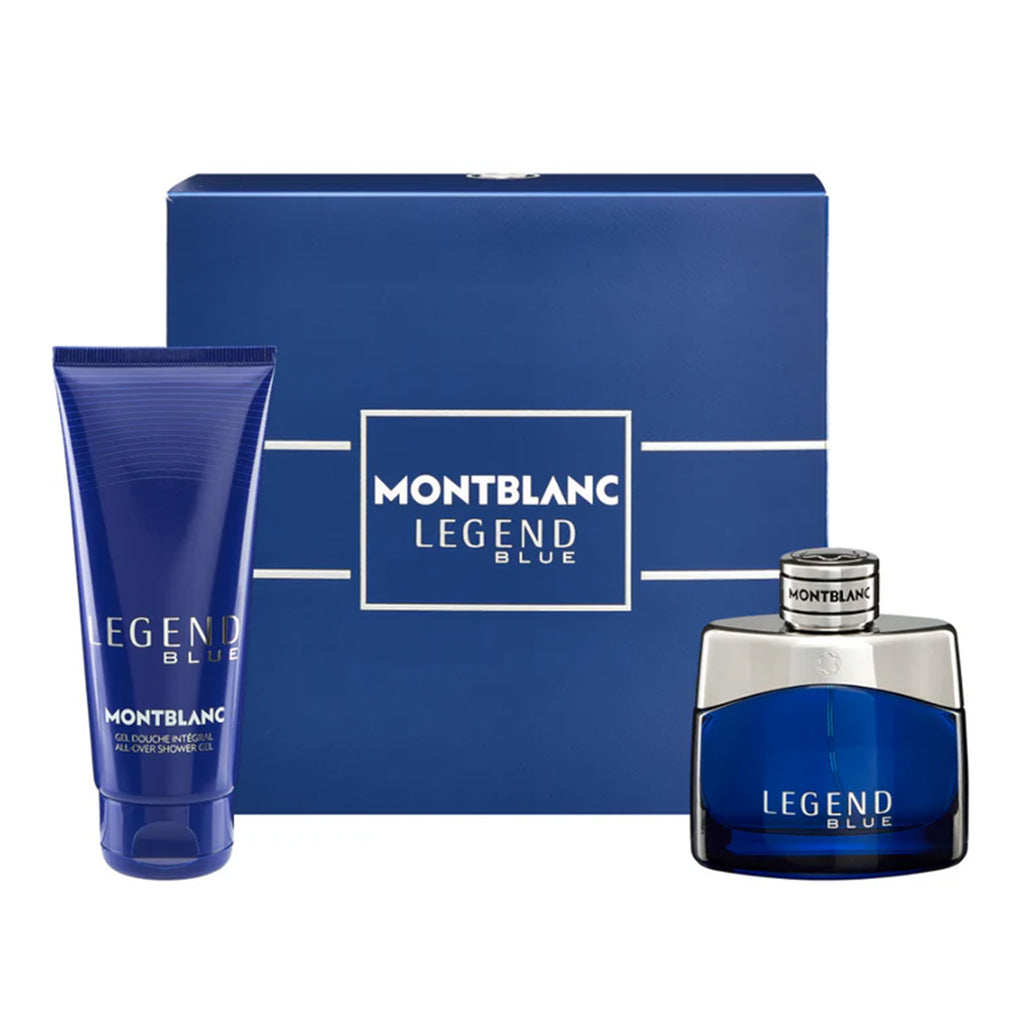 Montblanc Legend Blue Eau De Parfum 50ml & Shower Gel 100ml Gift Set