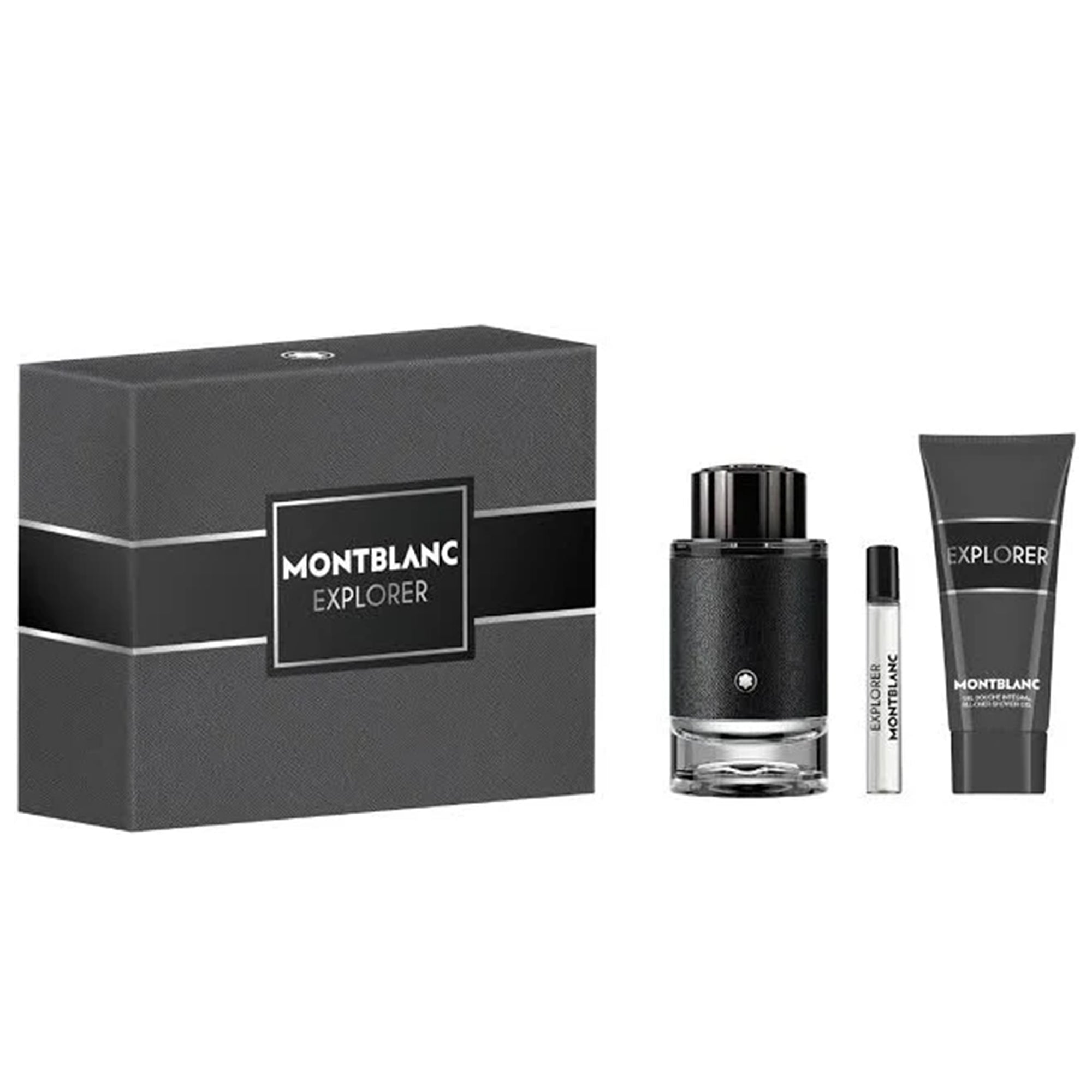 Montblanc Explorer Eau De Parfum 100ml & Travel Spray 15ml & Shower Gel 100ml Gift Set