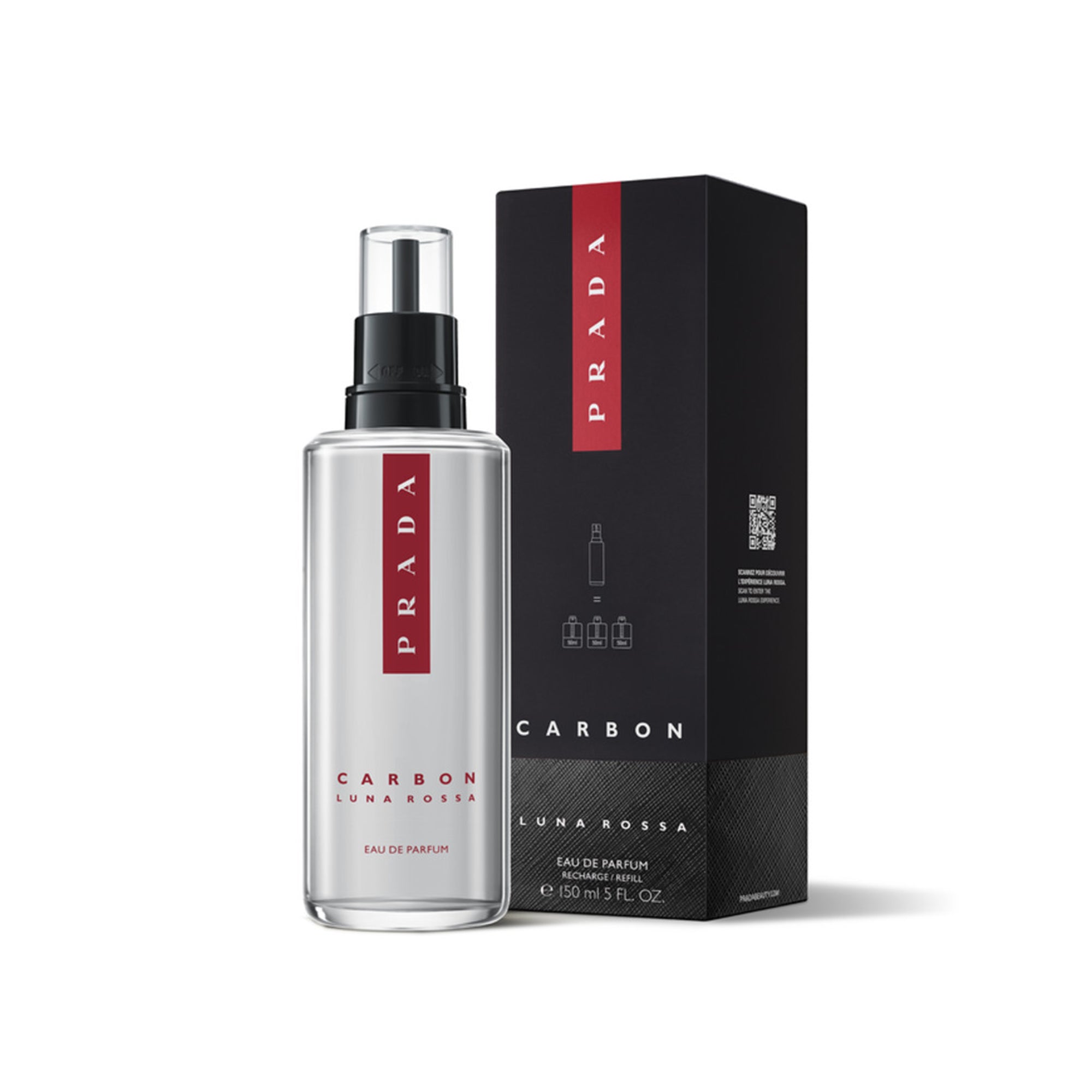 Prada Luna Rossa Carbon Eau De Parfum 150ml Refill
