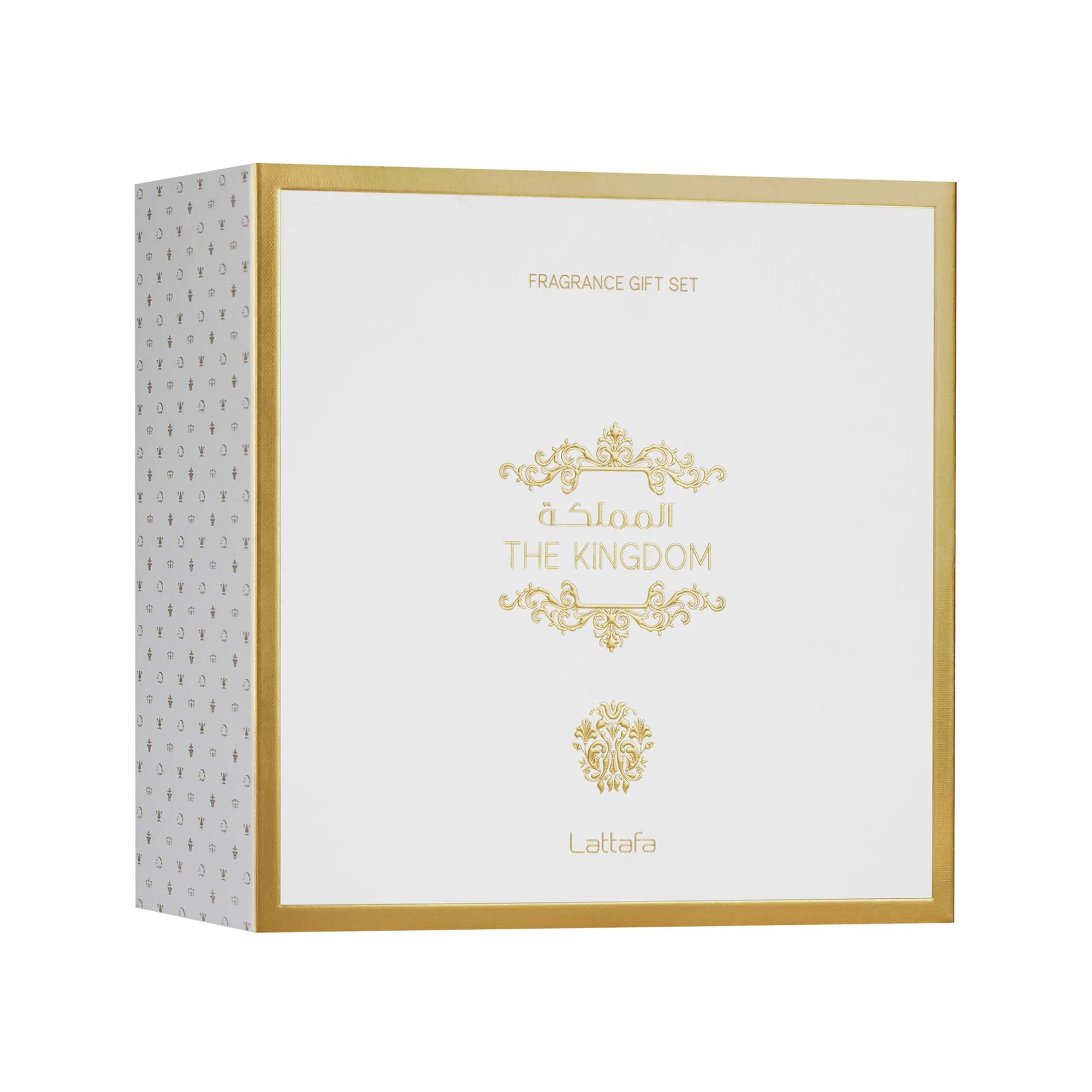 Lattafa The Kingdom For Him EDP 100ml & Travel Spray 12ml & Shower Gel 100ml Gift Set