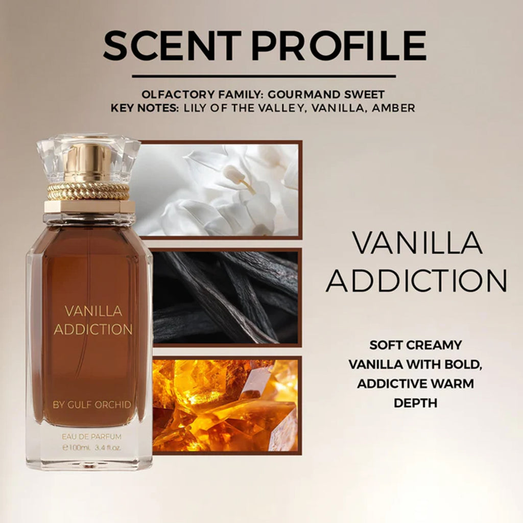 Gulf Orchid Vanilla Addiction Eau De Parfum 30ml Spray