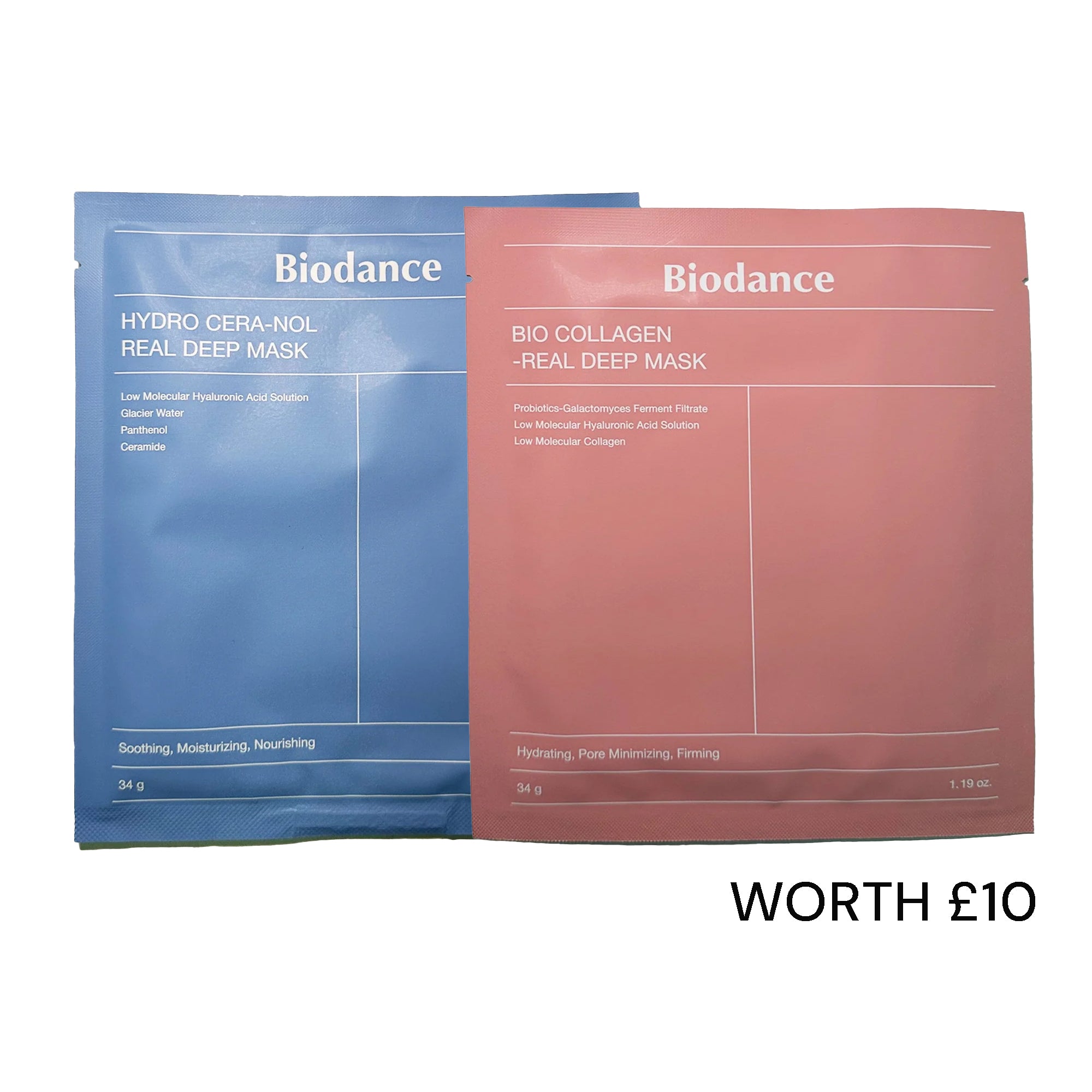 Biodance Bio-Collagen & Hydro Cera-Nol Deep Sheet Mask Duo
