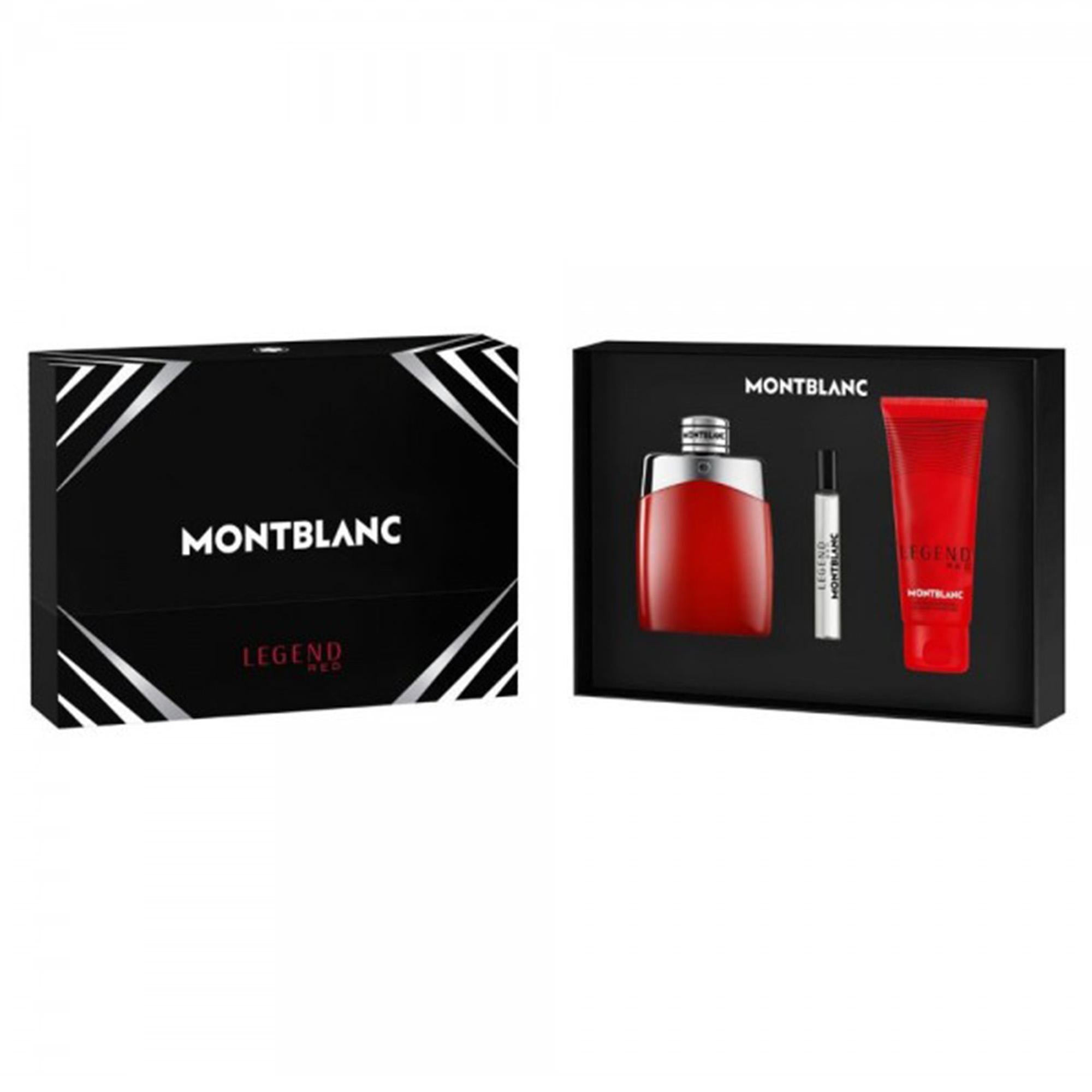 Montblanc Legend Red Eau De Parfum 100ml & Travel Spray 7.5ml & Shower Gel 100ml Gift Set
