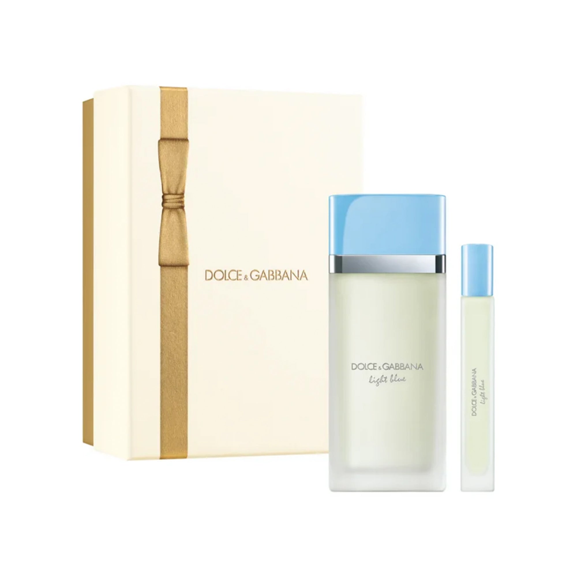 Dolce & Gabbana Light Blue Eau De Toilette 100ml & Travel Spray 10ml x2 Gift Set