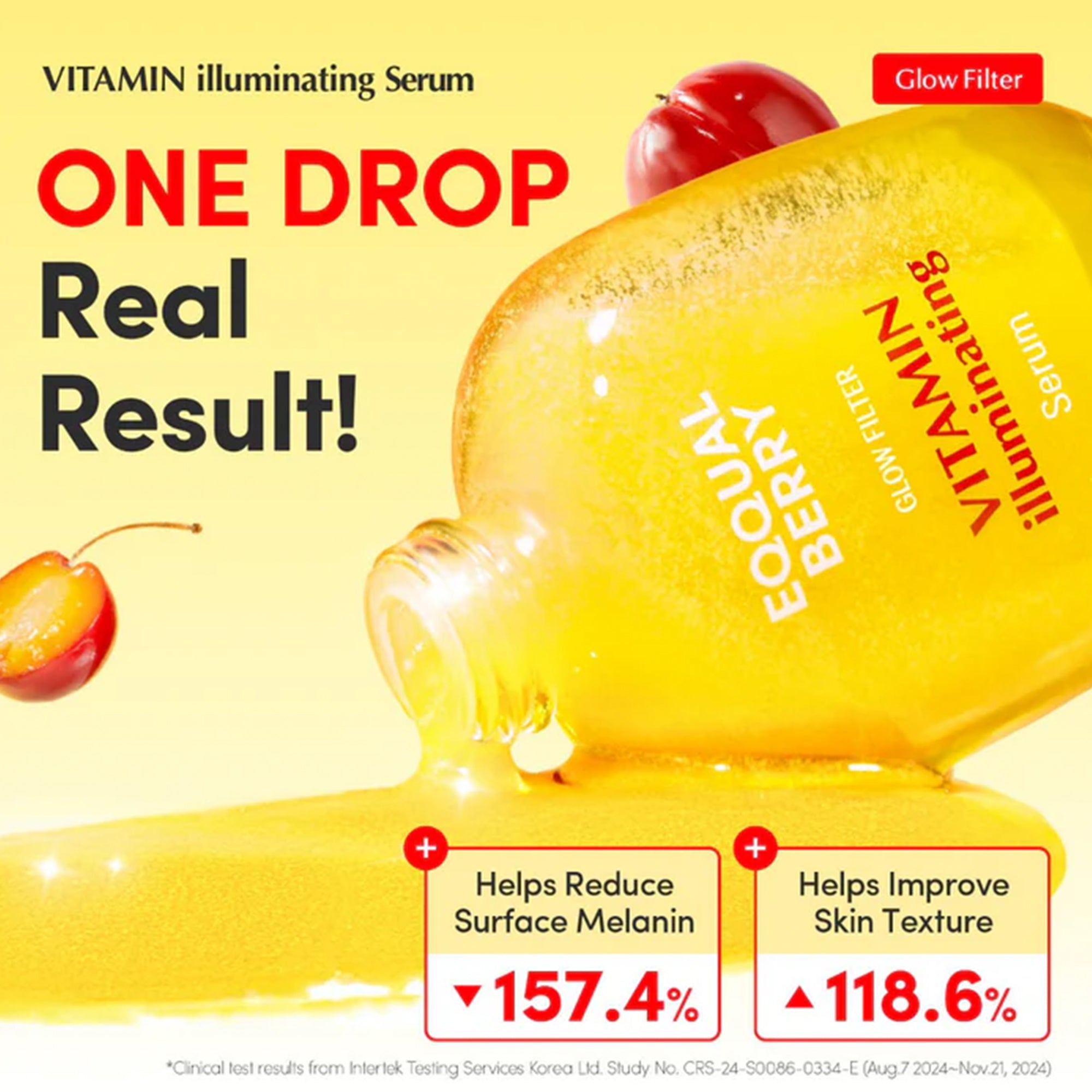 Eqqualberry Deep Cera Vitamin Illuminating Serum 30ml Pipette Bottle