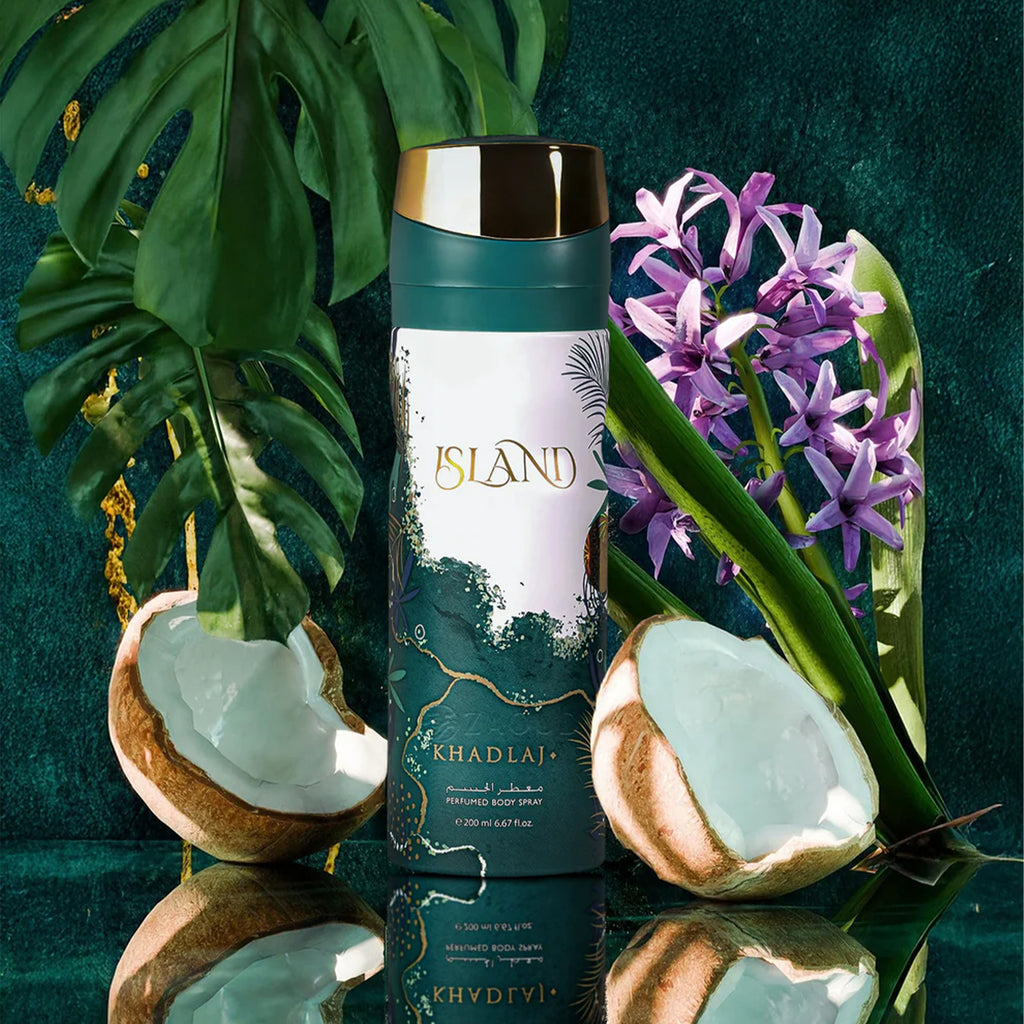 Khadlaj Island Perfumed Body Spray 200ml Spray