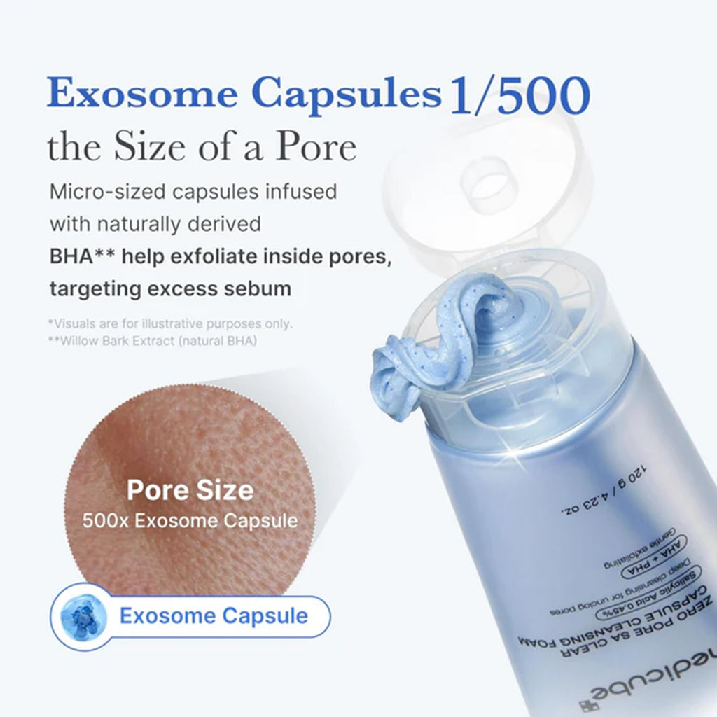 Medicube Zero Pore SA Clear Capsule Cleansing Foam 120ml Tube