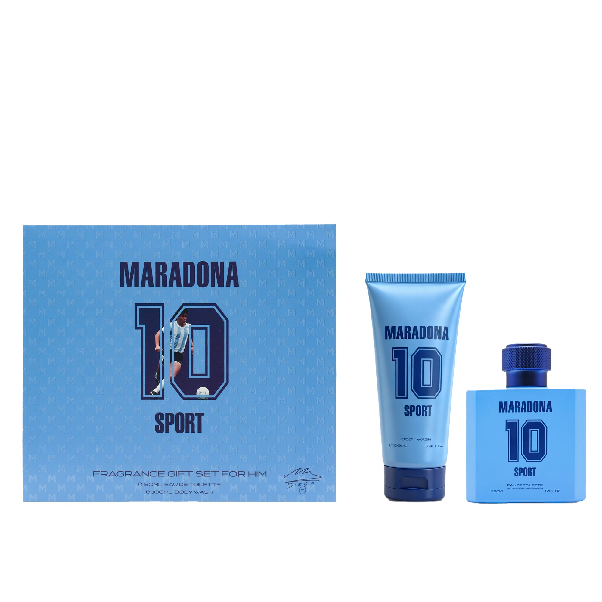 Maradona Sport Eau De Toilette 50ml & Body Wash 100ml Gift Set