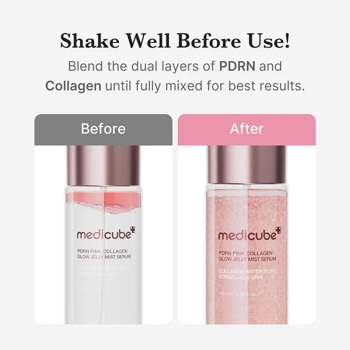 Medicube Pink Collagen Glow Jelly Mist Serum 100ml Pump