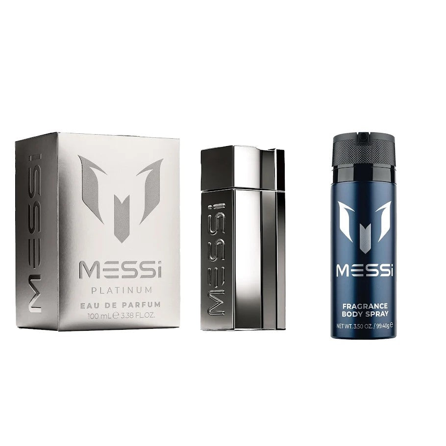 Messi Platinum Eau De Parfum 100ml & Original Fragranced Body Spray 150ml Bundle