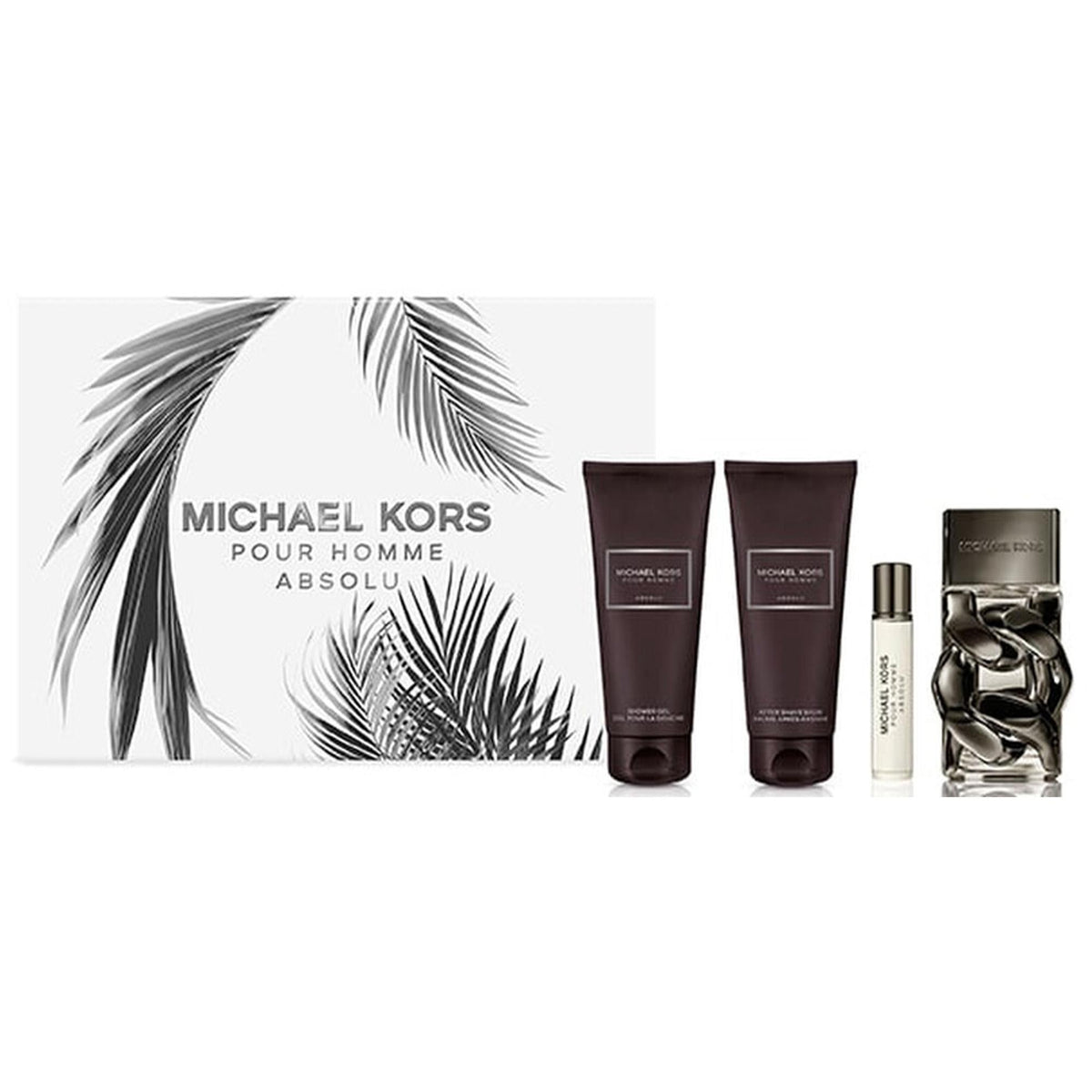 Michael Kors Pour Homme Absolu EDP 100ml &Travel Spray&Body Lotion 100ml&Shower Gel 100ml Gift Set