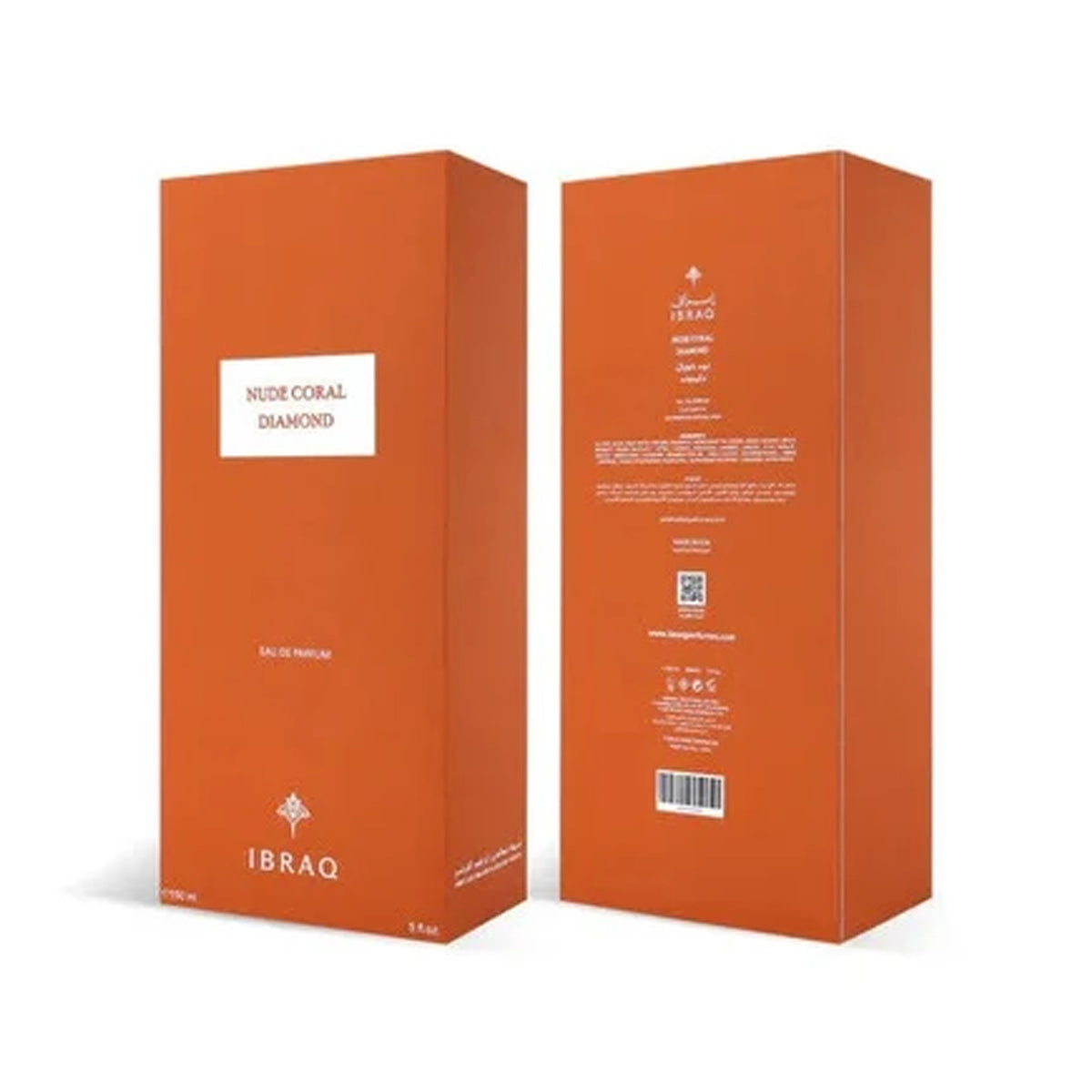 Ibraq Nude Coral Diamond Eau De Parfum 150ml Spray