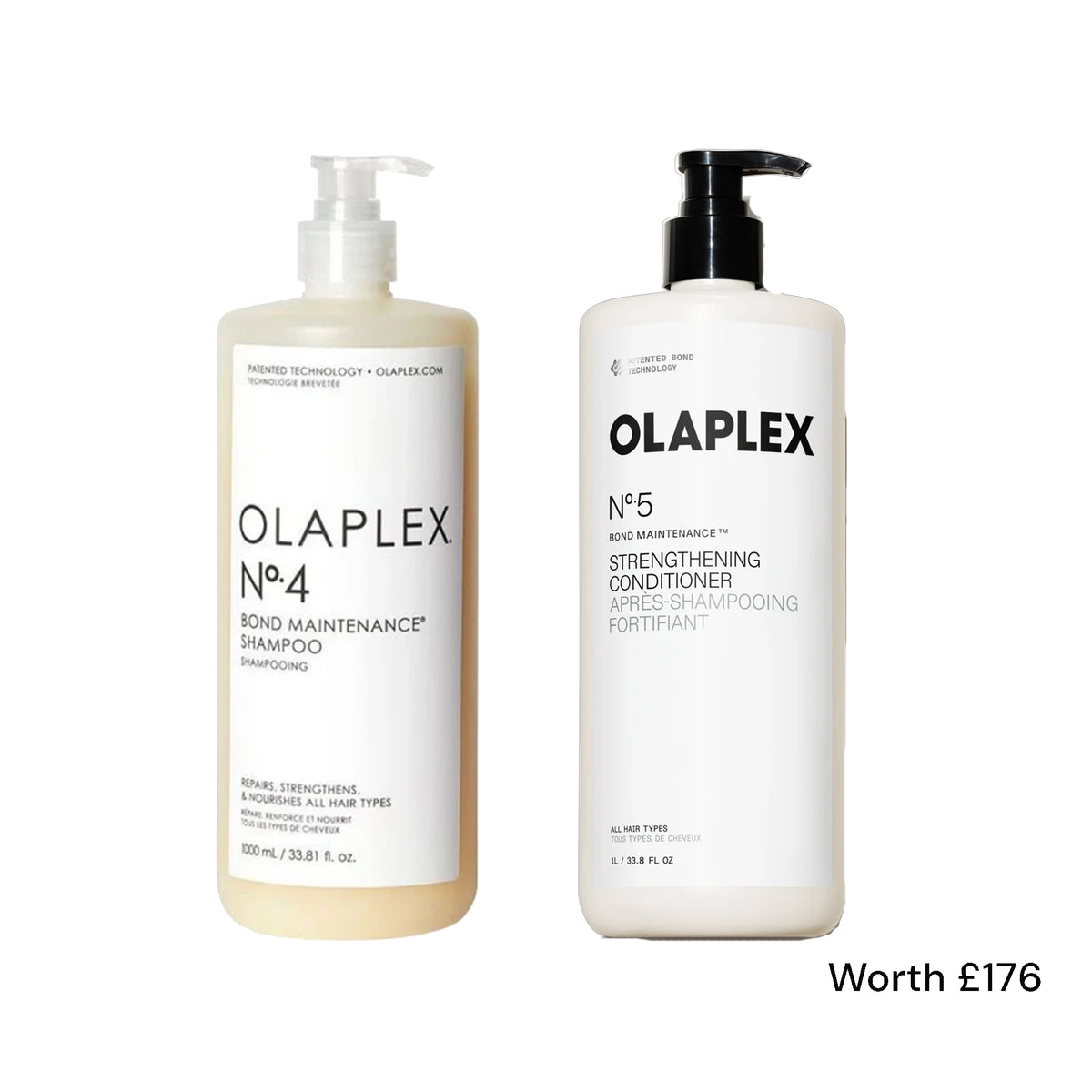 OLAPLEX No.4 Shampoo & No.5 Conditioner 2x1000ml Bundle