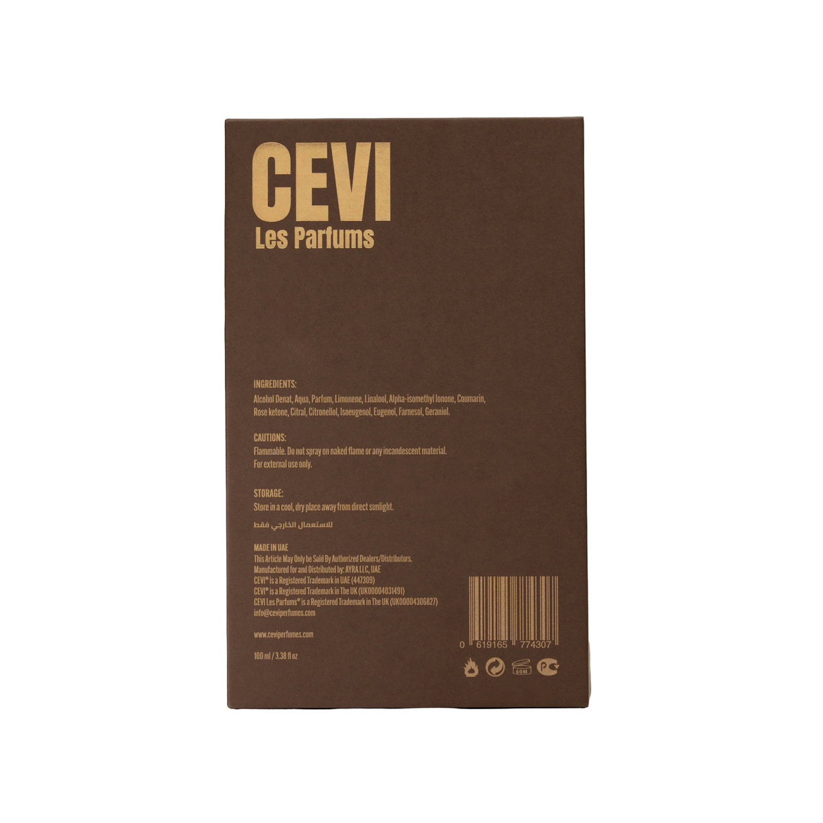 Cevi Les Parfums Omaage Absolu Extrait De Parfum 100ml Spray