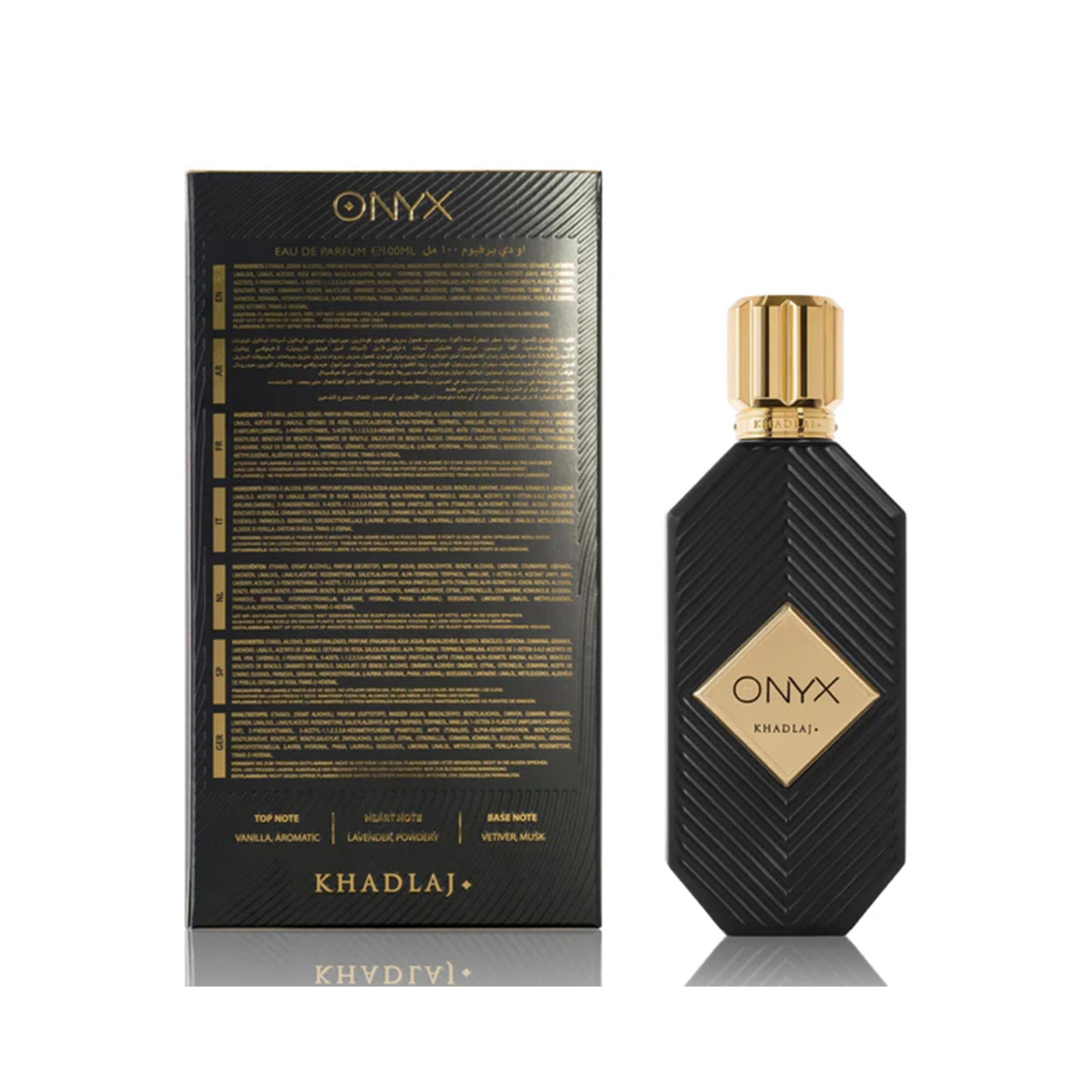 Khadlaj Onyx Eau De Parfum 100ml Spray
