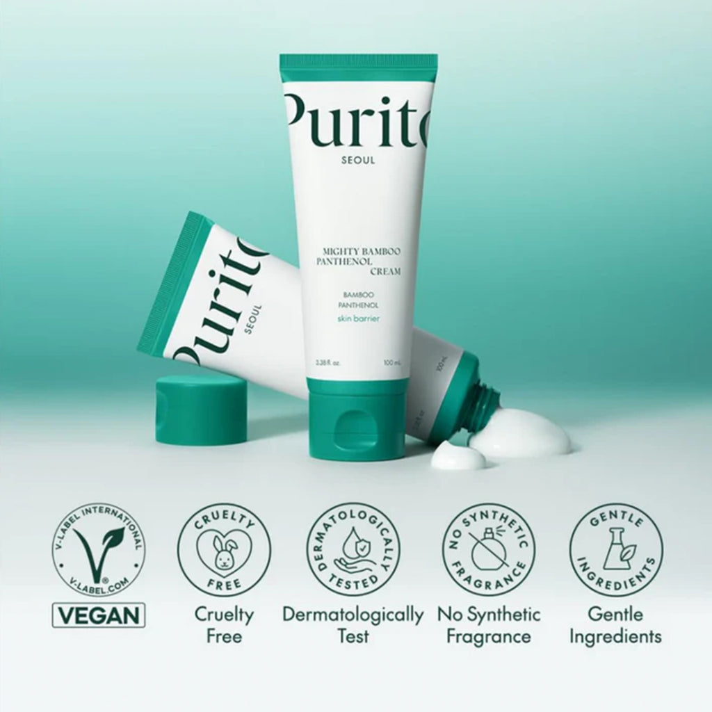Purito Mighty Bamboo Panthenol Cream 100ml Tube