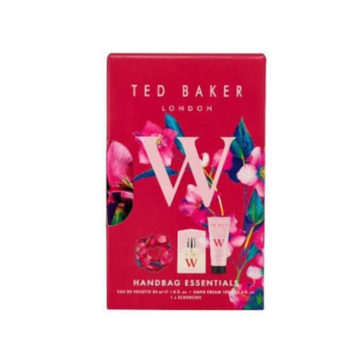 Ted Baker Handbag Essentials Eau De Toilette 30ml & Hand Cream 100ml & Scrunchie Gift Set